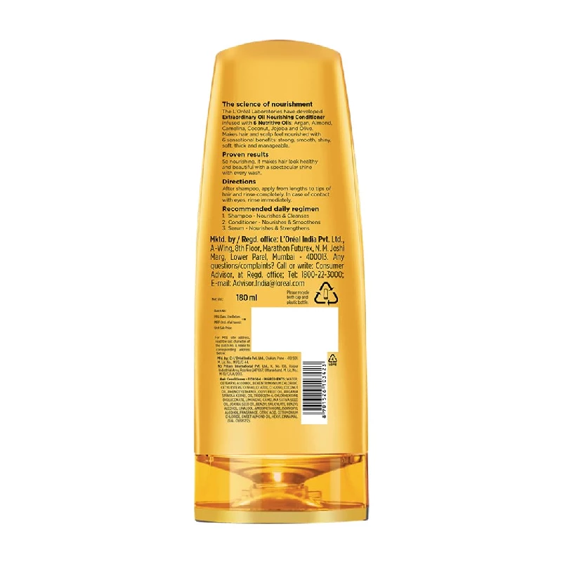 Loreal Paris Extraordinary Oil Nourishing Conditioner For Dry & Dull Hair, 180 ml-8.webp